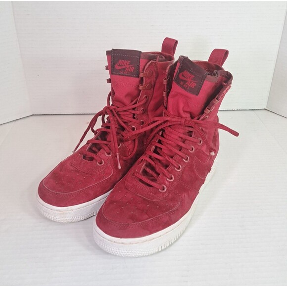 Nike SF Air Force 1 Red Crush Womens Size 7 Style 857872-601 Authentic 2018 Shoe - Picture 1 of 11